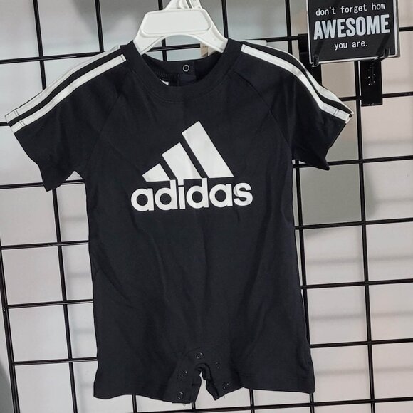 Adidas Baby Onesie - Size 9 Months - Stylish Black Athletic Outfit - Picture 11 of 11